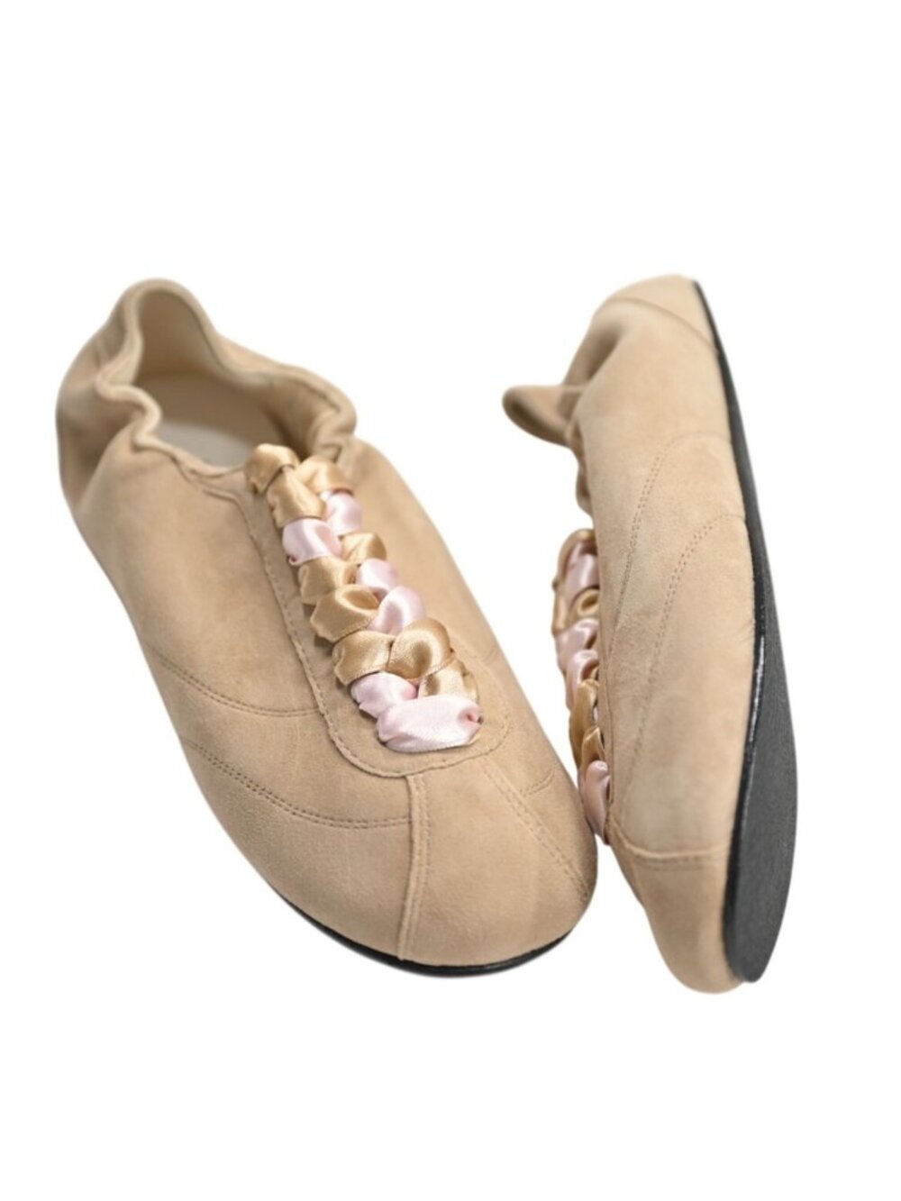Repetto Silk Tennis Sneakers in Cashmere Beige